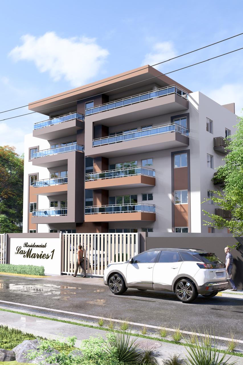 Fachada con balcones