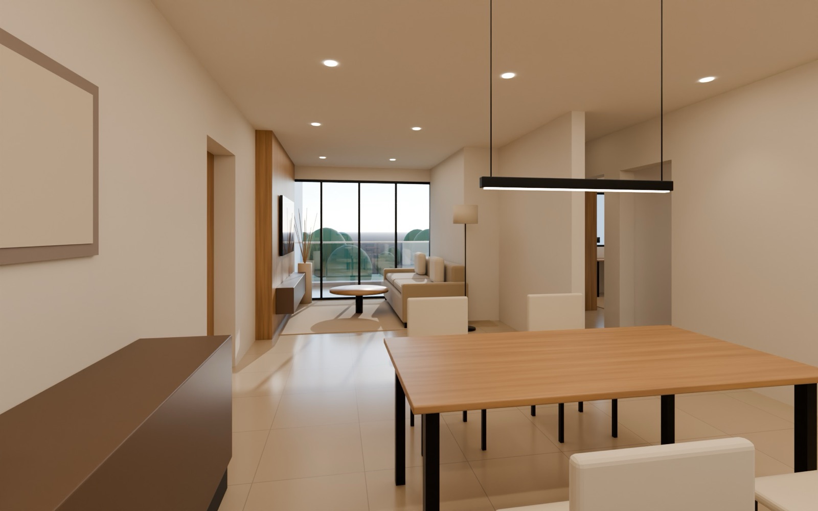 Sala y comedor de un apartamento de Las Marie I